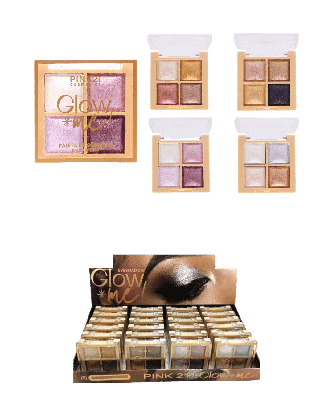 CS3996 PALETA DE SOMBRAS GLOW ME CX/24 PINK 21