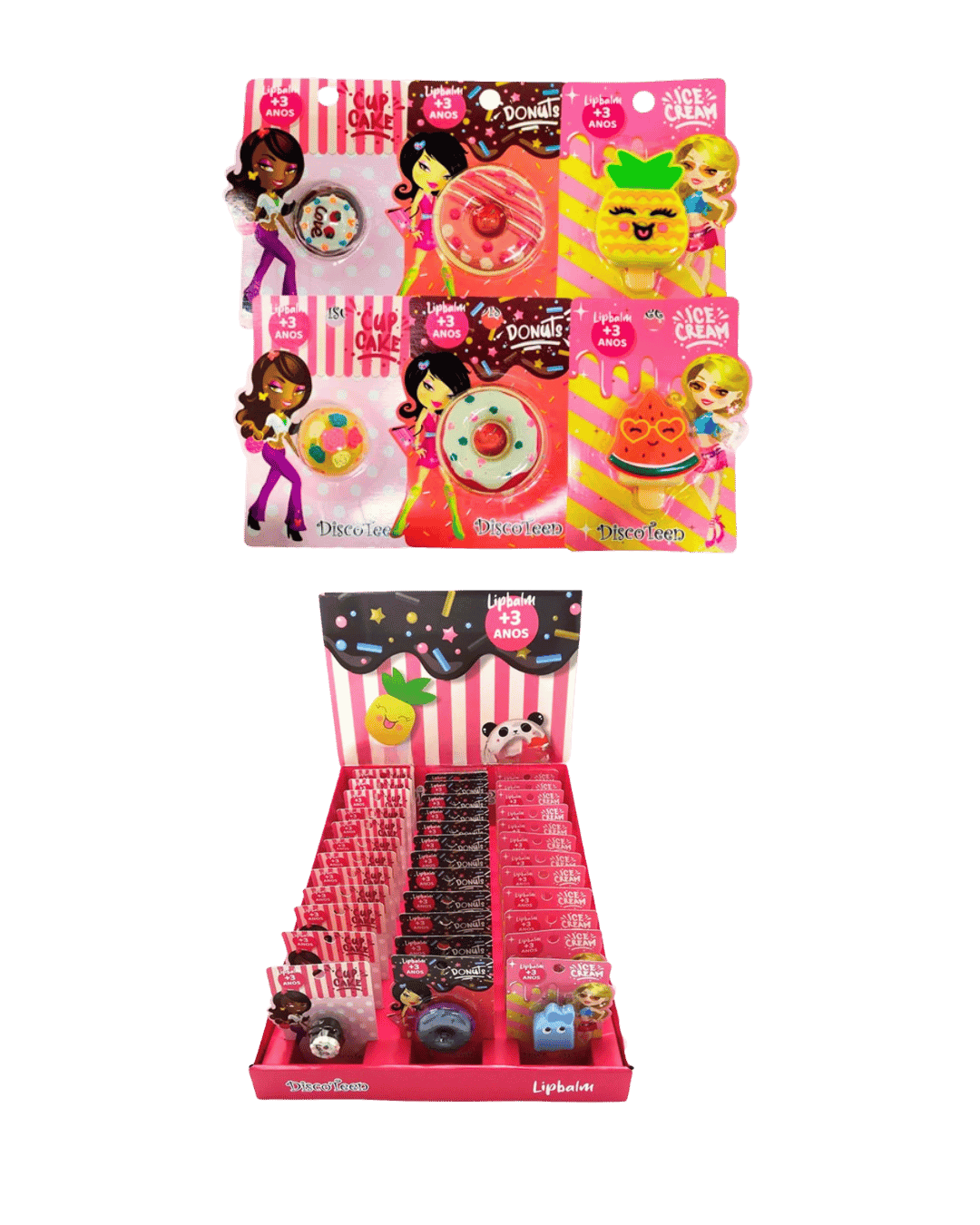 HB101870PB- LIPBALM INFANTIL CX/36 DISCOTEEN