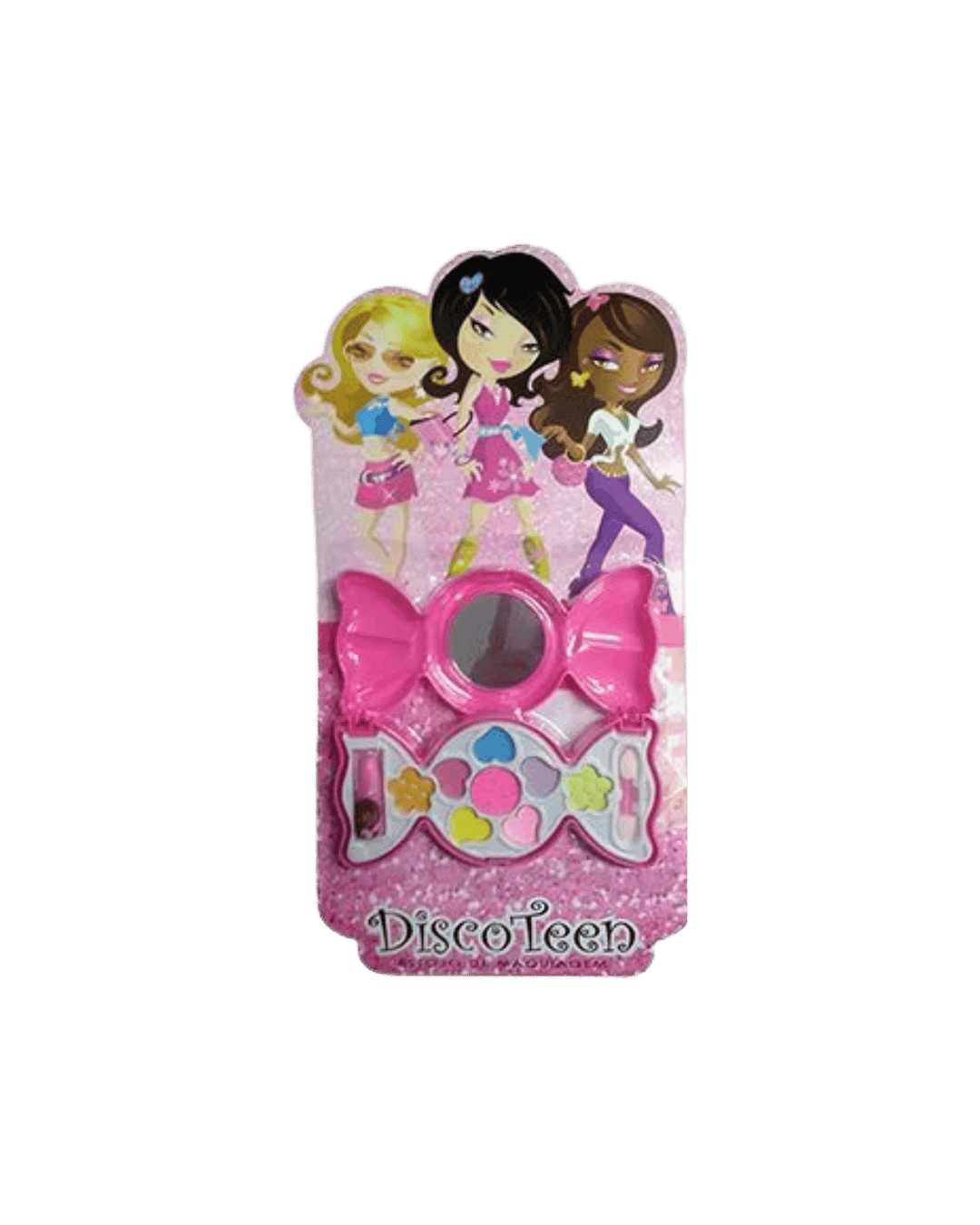 HB86506X- ESTOJO DE MAQUIAGEM C/ ESPELHO BOMBOM DISCOTEEN