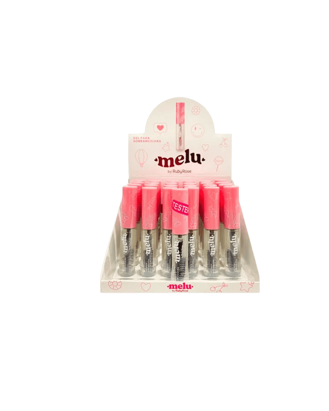 RR 8422 GEL PARA SOBRANCELHAS MELU RUBY ROSE CX/36