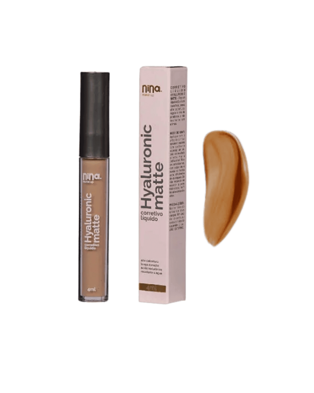 CORRETIVO LIQUIDO HYALURONIC MATTE COR 3 NINA MAKEUP