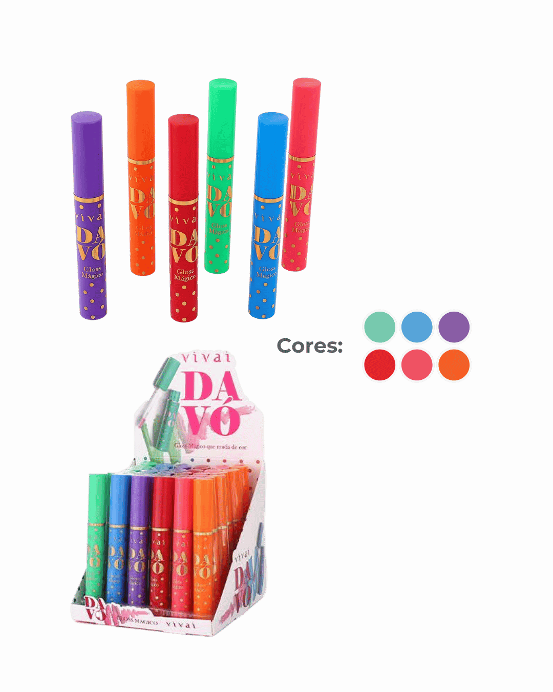 3160.1.2 GLOSS MAGICO DA VO CORES CX/36 VIVAI