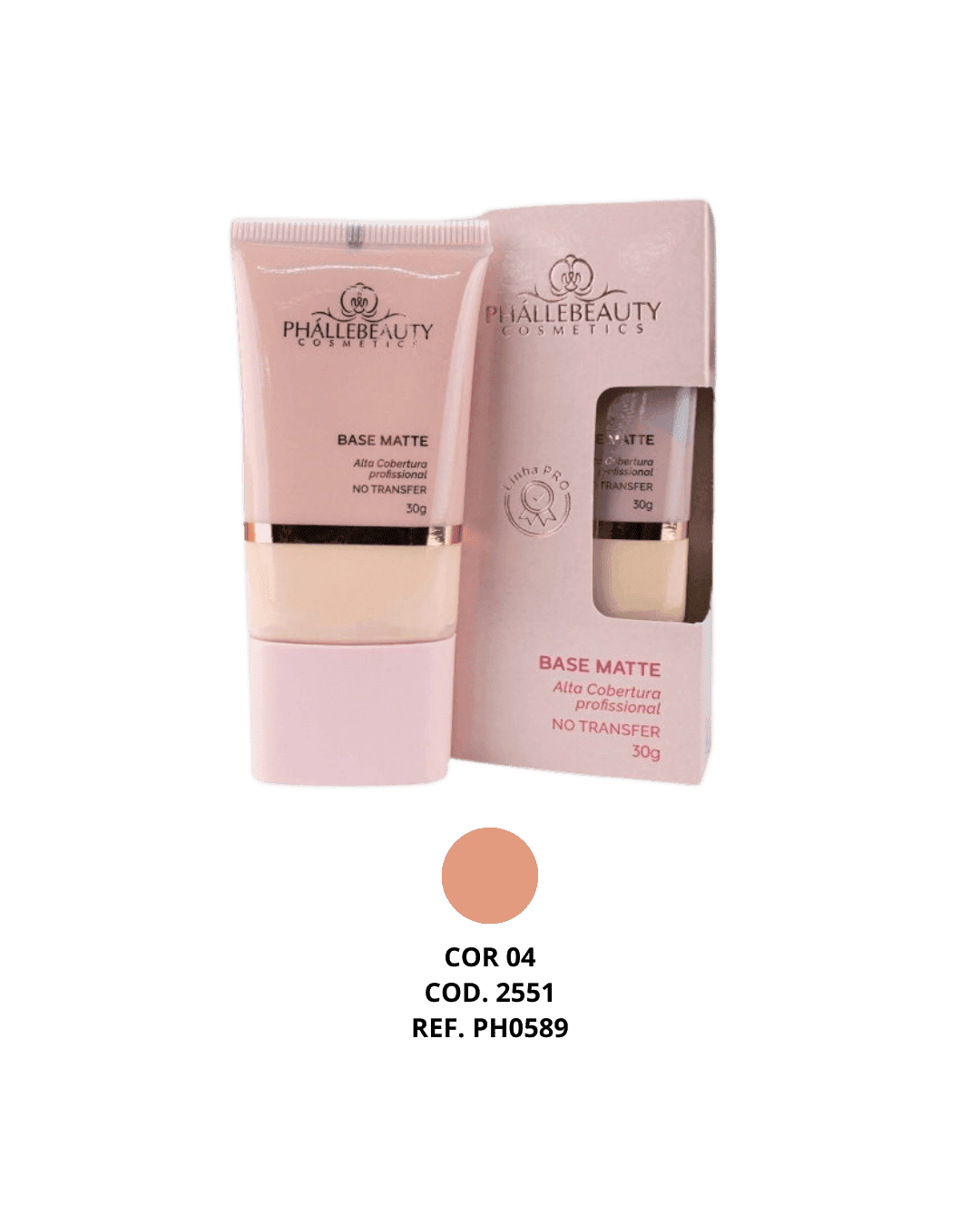 PH0589 BASE MATTE COR 4 30G PHALLEBEAUTY