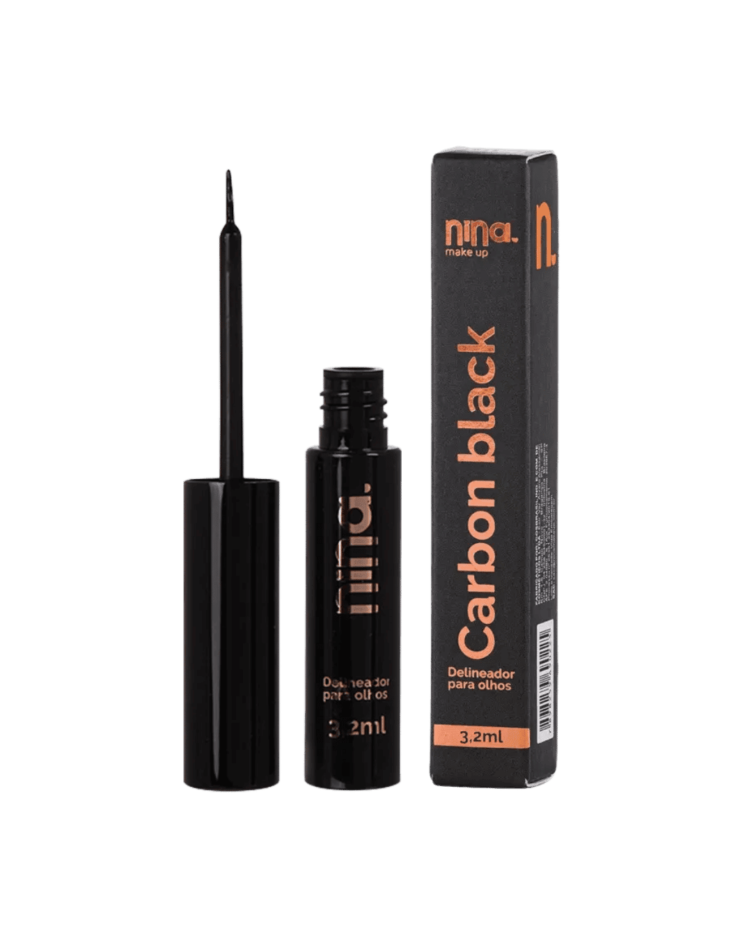 DELINEADOR LIQUIDO CARBON BLACLK 3,2ML NINA MAKEUP