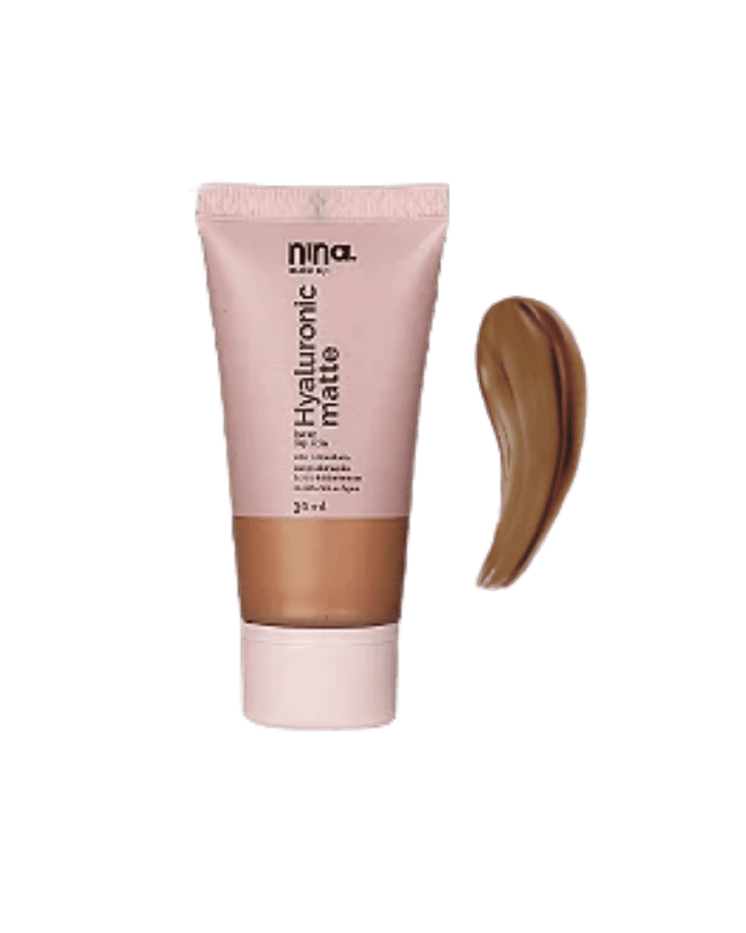 BASE LIQUIDA HYALURONIC MATTE COR 5 NINA MAKEUP