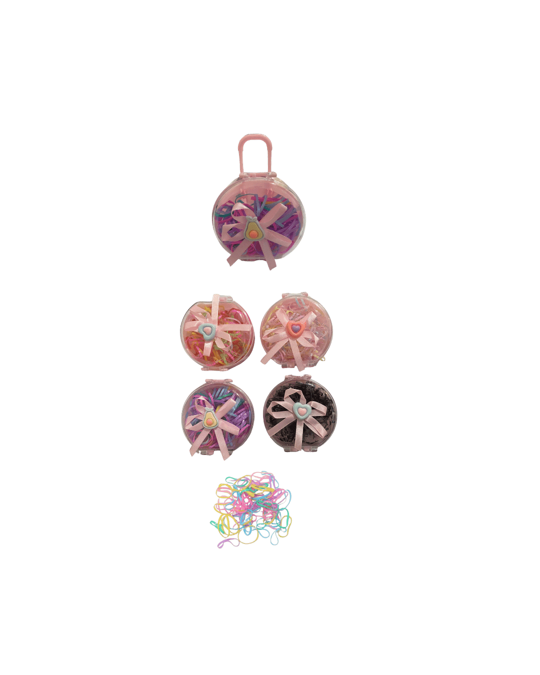 DF400-RB2301 ORNAMENTO PARA CABELO ELASTICO COLORIDO DAFU