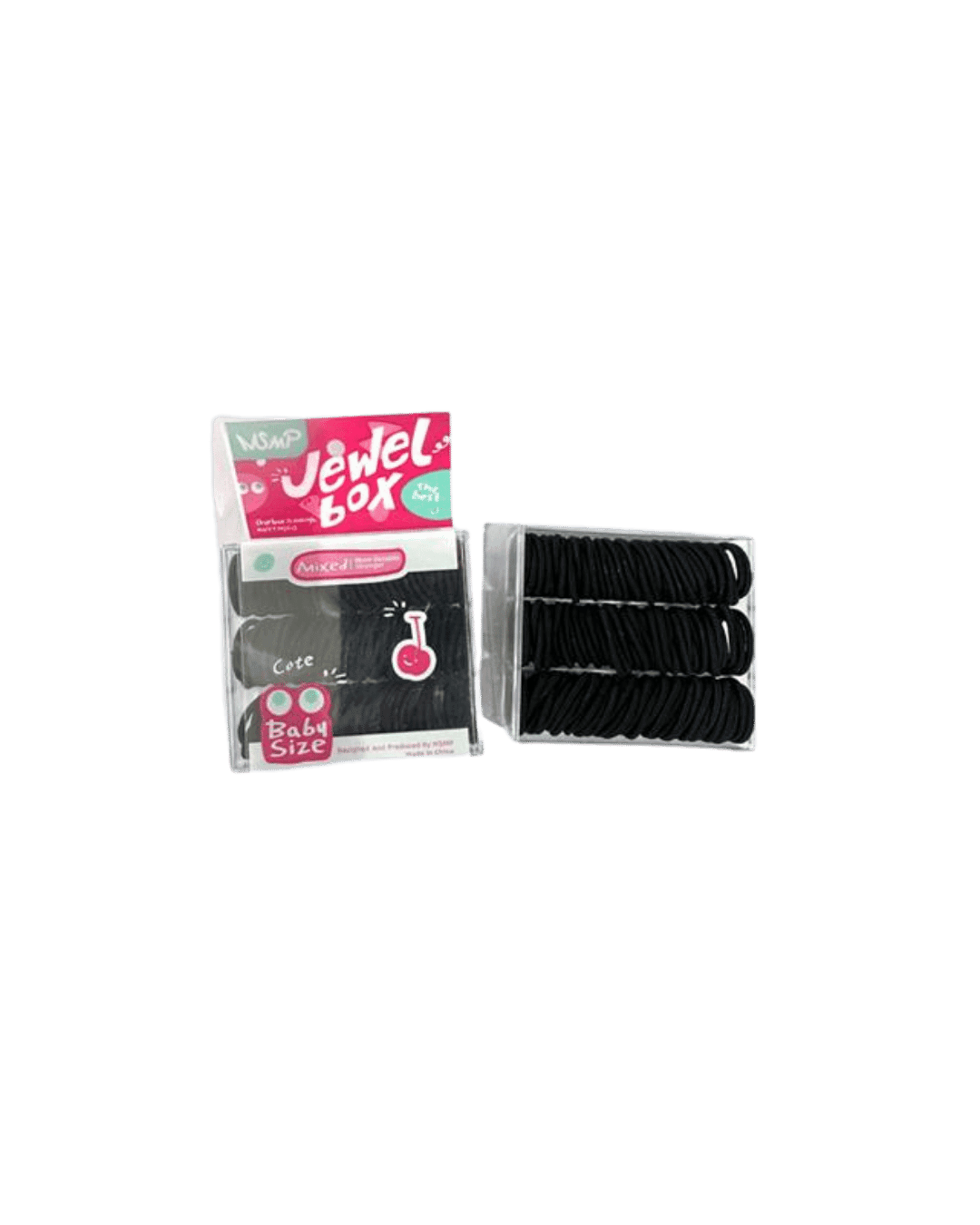 DF418-PR0202-2 ELÁSTICO PARA CABELO PRETO DAFU