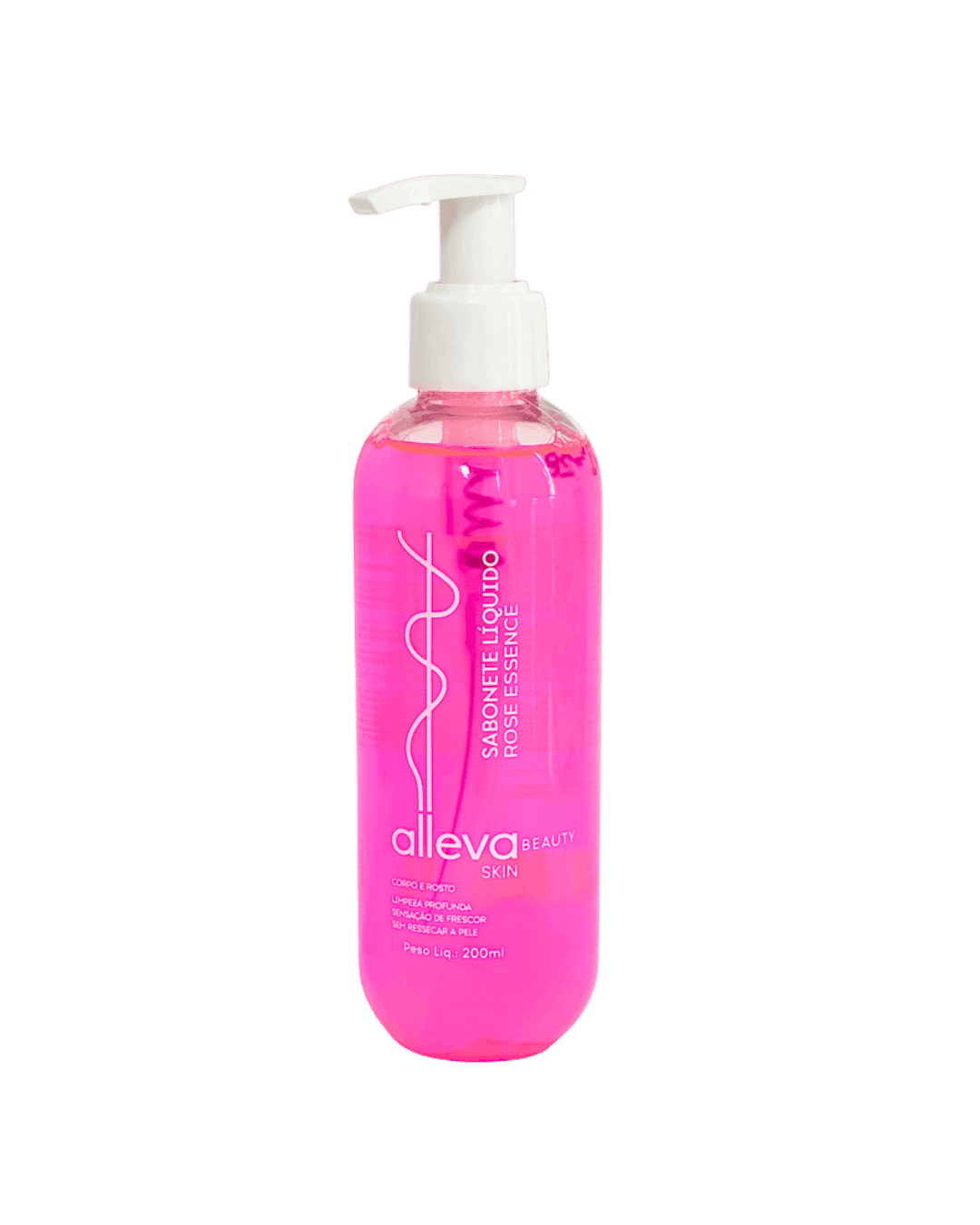 AL7203 SABONETE LIQ CORPO E ROSTO ROSE ESSENCE 200ML ALLEVA